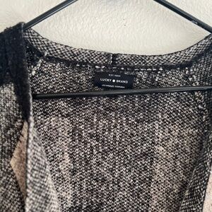 LUCKY BRAND Plaid Cardigan Size Large
